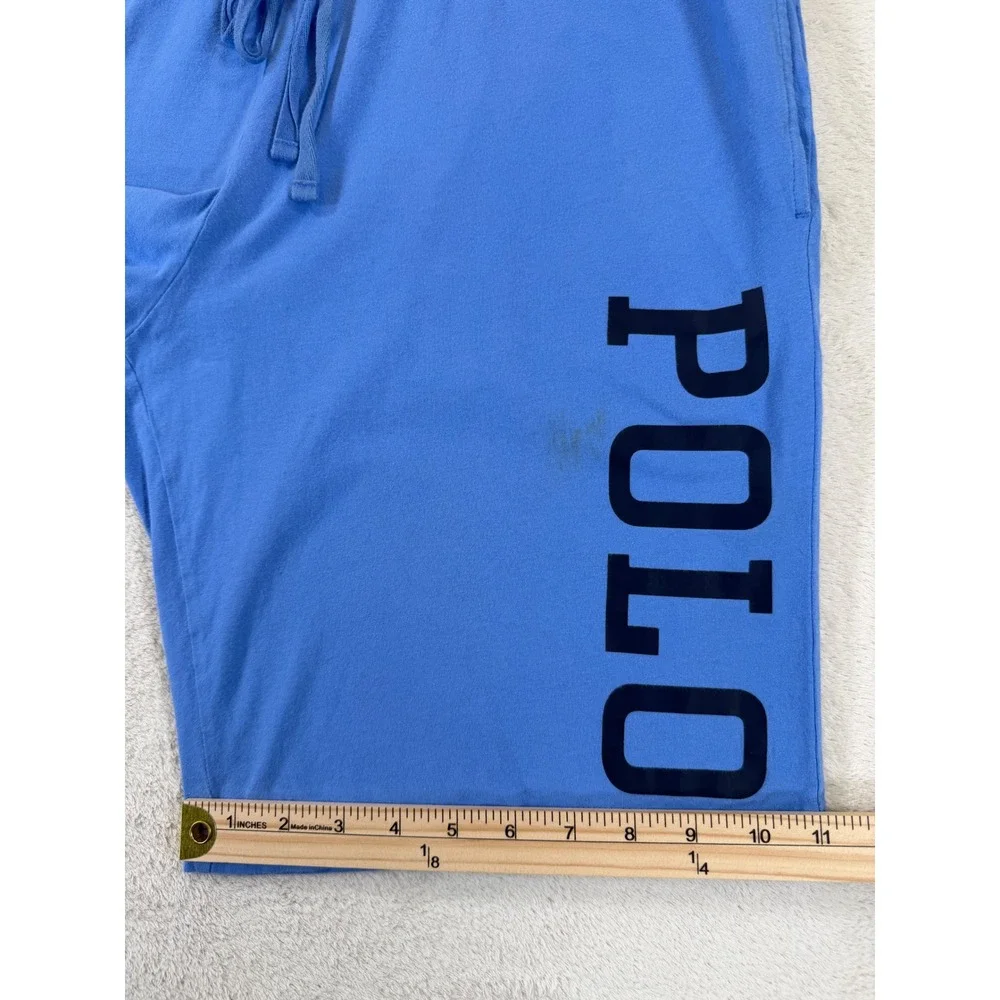 Polo Ralph Lauren Mens Blue Sleepwear  Shorts Drawstring Lounge Pajamas Large